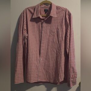 J. Crew Factory Red and White Checkered Shirt